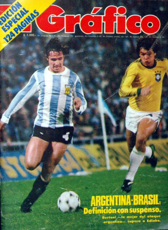 Edinho em campo pela Seleção Brasileira na Copa do Mundo de 1978